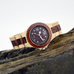 Vogue Wooden Quarz Armbanduhr für Mann