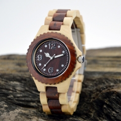 Vogue Wooden Quarz Armbanduhr für Mann
