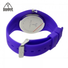 hochwertiges Legierungsfall Silikonmaterial verschiedene Farbe eisige Armbanduhr