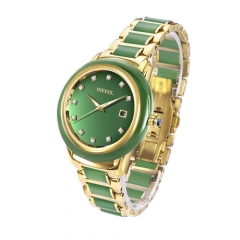 Neue Ankunfts-reales Jade-Uhr-Saphirglas-Quarz-Mann-Uhr