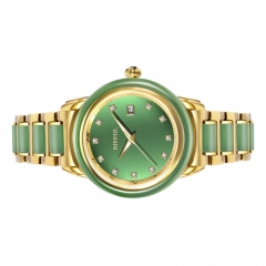Neue Ankunfts-reales Jade-Uhr-Saphirglas-Quarz-Mann-Uhr