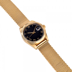 Hochwertige Schweizer Bewegungs-Edelstahl-Armbanduhr